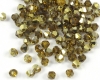 Bicones 3mm Topas Brass - 50 St�ck