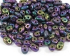 SuperDuo Beads JET PURPLE IRIS - 10g
