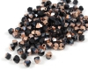 Bicones 3mm Jet Capri Gold - 50 St�ck