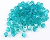 Bicones 4mm Blue Zircone AB - 50 St�ck