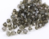 Bicones 4mm Black Diamond Chrom  - 32 St�ck