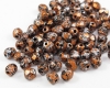 Glasschliffperlen  4mm Tweedy Copper - 100 St�ck