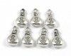#Metallanh�nger Gelds�ckchen antiksilber - 5 St�ck