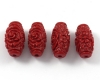 #Korallenperlen geschnitzt (Nachbild.) 16x8mm rot - 2 St�ck