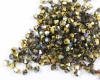 Bicones 3mm Crystal Golden Rainbow - 50 St�ck