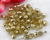 Glasschliffperlen  8mm Crystal Gold - 15 St�ck