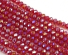 Facettierte Rondelle 4x6mm Siam AB - 50 St�ck