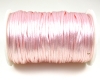 Satinkordel, Flechtkordel 2,5mm Rosa - 5 Meter
