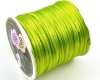 Satinkordel, Flechtkordel 2mm Lime - 5 Meter