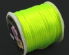 Satinkordel, Flechtkordel 2mm Neongelb - 5 Meter