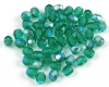 Glasschliffperlen  4mm Emerald AB - 100 St�ck
