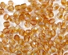 Glasschliffperlen  4mm Crystal Apricot Brandy - 100 St�ck