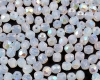 Glasschliffperlen  4mm White opal AB - 50 St�ck