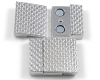 Magnetverschluss 26 x 21mm silber - 1 St�ck