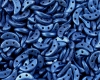 Crescent Beads Metallic Suede Blue - 8,6 g