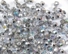 Glasschliffperlen  4mm Crystal Silver Rainbow - 50 St�ck