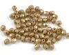 Glasschliffperlen  4mm Metallic Light Gold mat - 100 St�ck