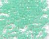 Glasschliffperlen  3mm Mint Green Opal - 100 St�ck