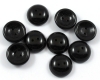Glas Cup Button Beads Jet - 1 St�ck