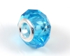 Modulperle facettiert Aqua - 1 St�ck