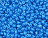 MiniDuo Beads 2x4mm Pearl Shine Azzuro - 10g