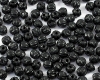 Rundperlen Melon Beads 3mm Jet - 100 St�ck
