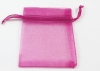 Organzabeutel  7x9cm Fuchsia - 10 St�ck