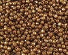 Glasschliffperlen  2,5mm Dark Bronze Opaque Red - 100 St�ck