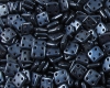 Quadra Tile Beads Metallic Suede Dark Blue - 5g