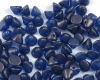 Button Beads 4mm Crystal Cerulean Blue - 50 St�ck