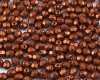 Glasschliffperlen  4mm Metallic Copper mat - 100 St�ck