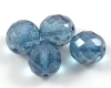 Glasschliffperlen 12mm Crystal Blue Luster - 5 St�ck