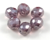 Glasschliffperlen 10mm Amethyst Shimmer - 10 St�ck