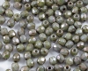 Glasschliffperlen  3mm Chalk Green Luster - 100 St�ck