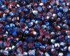 Glasschliffperlen  4mm Crystal Glittery Blue-Red - 100 St�ck