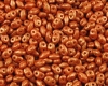MiniDuo Beads 2x4mm Gold Shine Orange - 10g
