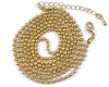 Kugelkette lang ca. 80 cm goldfarben - 1 St�ck