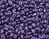 SuperDuo Beads METALLIC SUEDE PURPLE - 10g