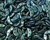 Crescent Beads Polychrome Aqua Teal - 5 g