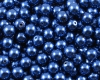 Rundperlen  6mm Pearl Coat Royal Blue - 25 St�ck
