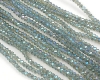 Facettierte Rondelle 2x3mm Green Luster AB - 1 Strang (ca.200)