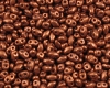 MiniDuo Beads 2x4mm Bronze Red Mat - 10g