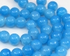 Crack Glasperlen 10mm Lt. Blue opal - 1 Strang (ca. 80 St)