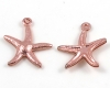 Anh�nger Seestern aus Metall Rosegold - 1 St�ck