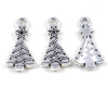 Metallanh�nger Weihnachtsbaum antiksilber - 5 St�ck