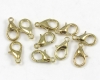 Karabiner Verschluss 12mm goldfarben - 10 St�ck