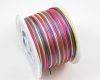 Satinkordel, Flechtkordel 1,5mm Multicolor - 5 Meter