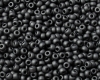 Miyuki Rocailles 8/0 - 00401F Black matted - 6,5g