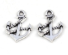 Metallanh�nger Anker antiksilber - 2 St�ck