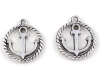 Metallanh�nger Anker antiksilber - 2 St�ck